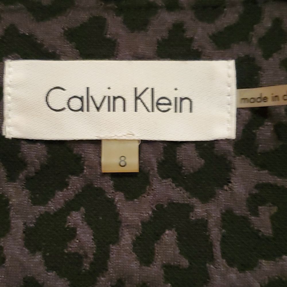 Calvin Klein Cheetah Print Open Front Blazer - image 8